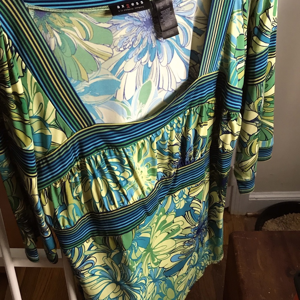 Liz Claiborne women’s floral blouse size XL